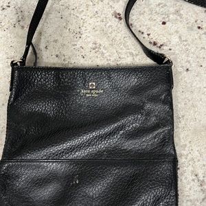 Black leather Keith space Crossbody bag